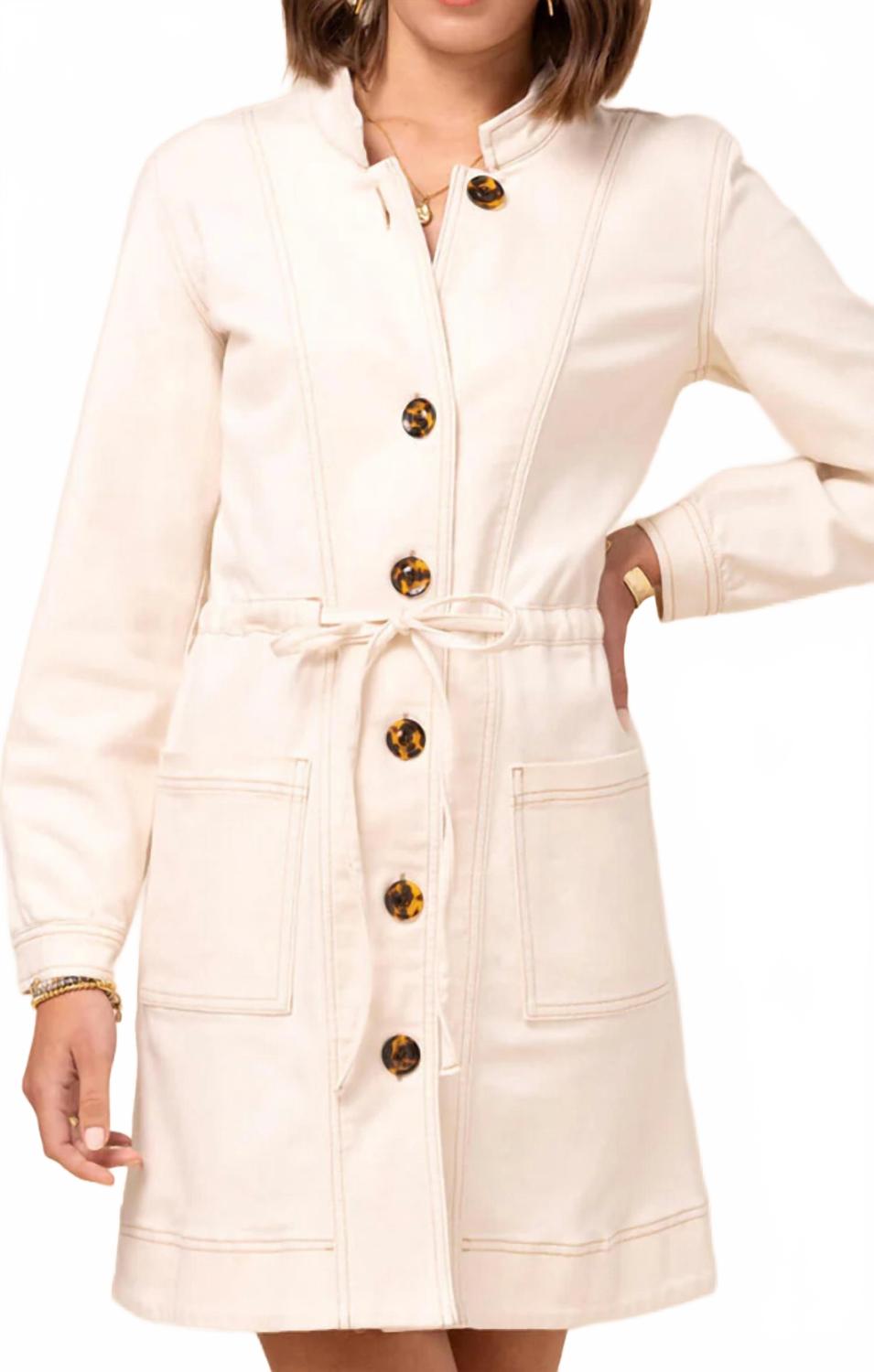 

Spartina 449 Джинсовое платье Elena цвета античного белого