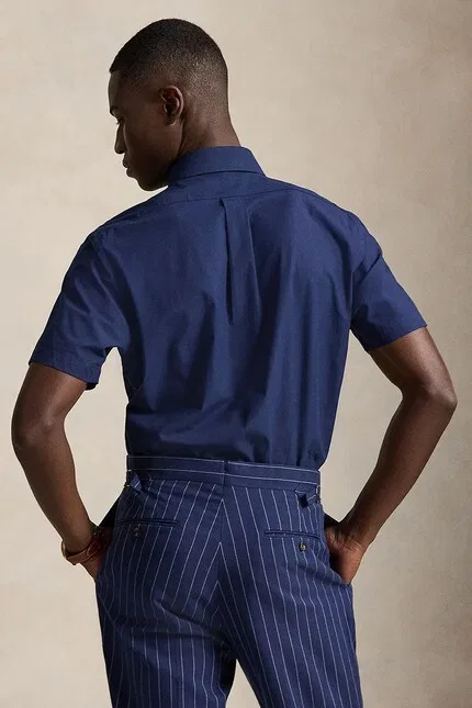 Рубашка из хлопка с эластаном Polo Ralph Lauren, синий — фото 2