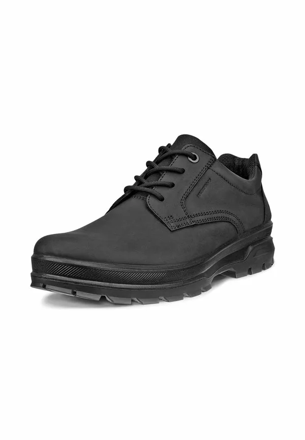 Прочные спортивные повседневные ботинки на шнуровке Ecco, Black — фото 2