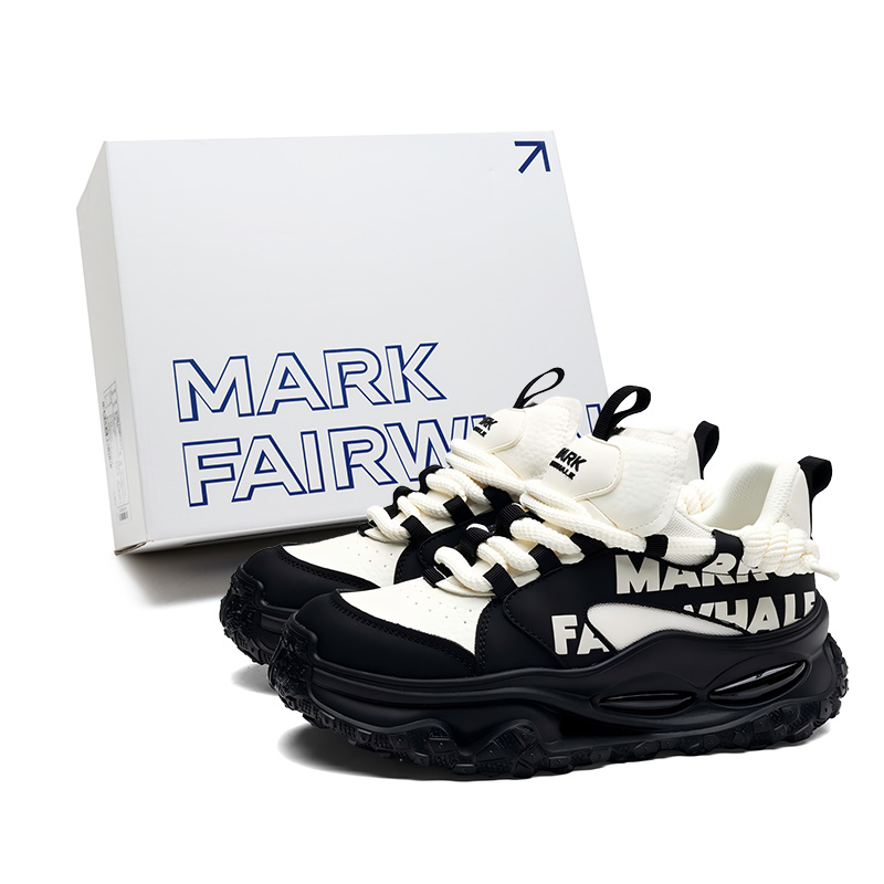 

Низкие массивные кроссовки мужские FAIRWHALE, черный белый[box]