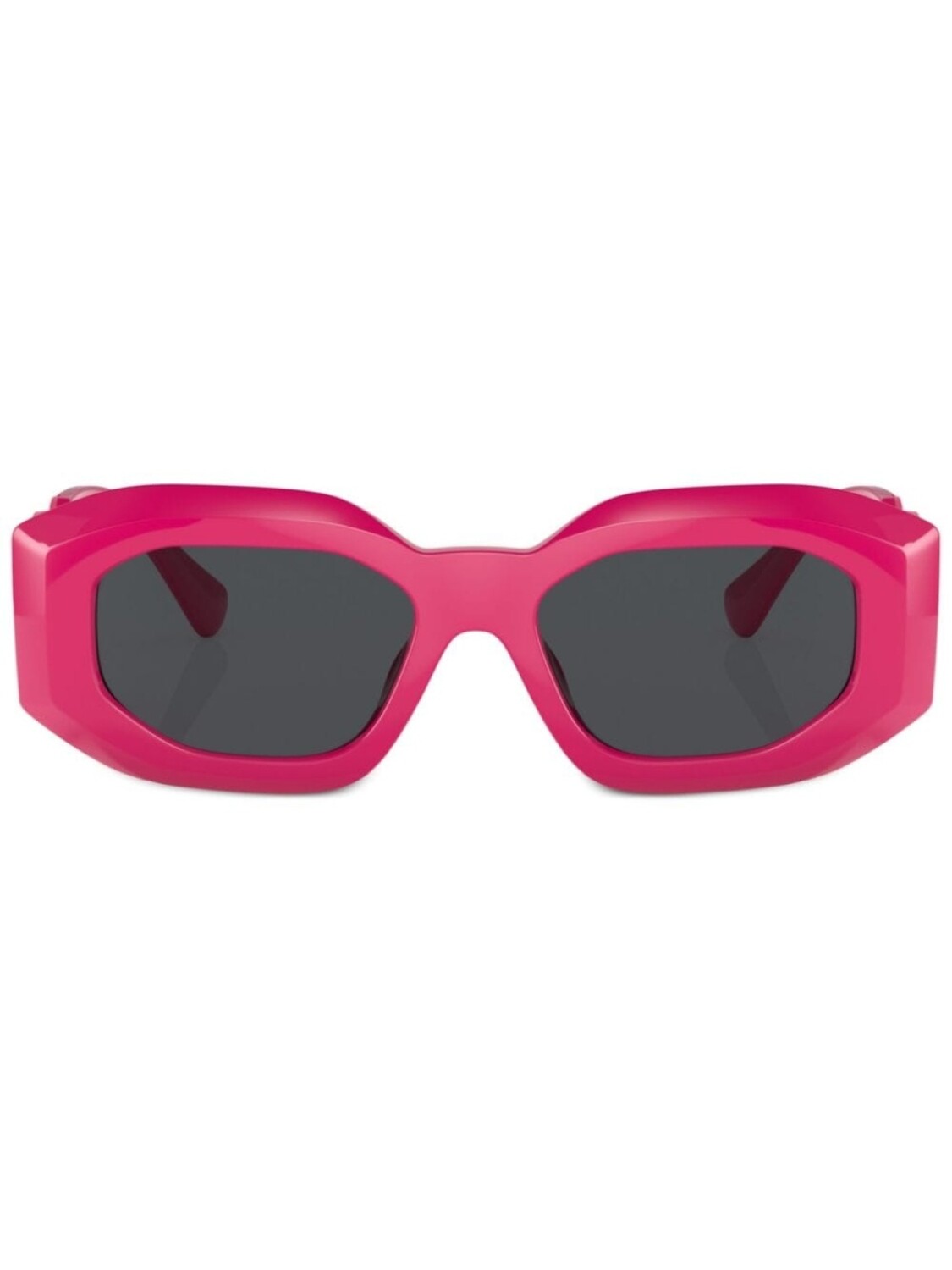 

Солнцезащитные очки в геометричной оправе с логотипом Versace Eyewear, розовый