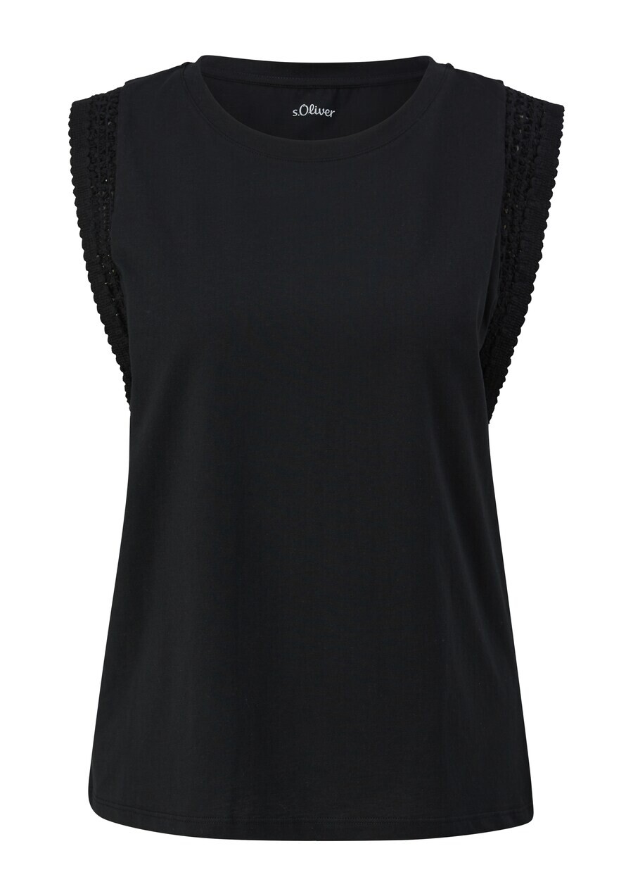 

Классический топ s.Oliver Shirt, черный