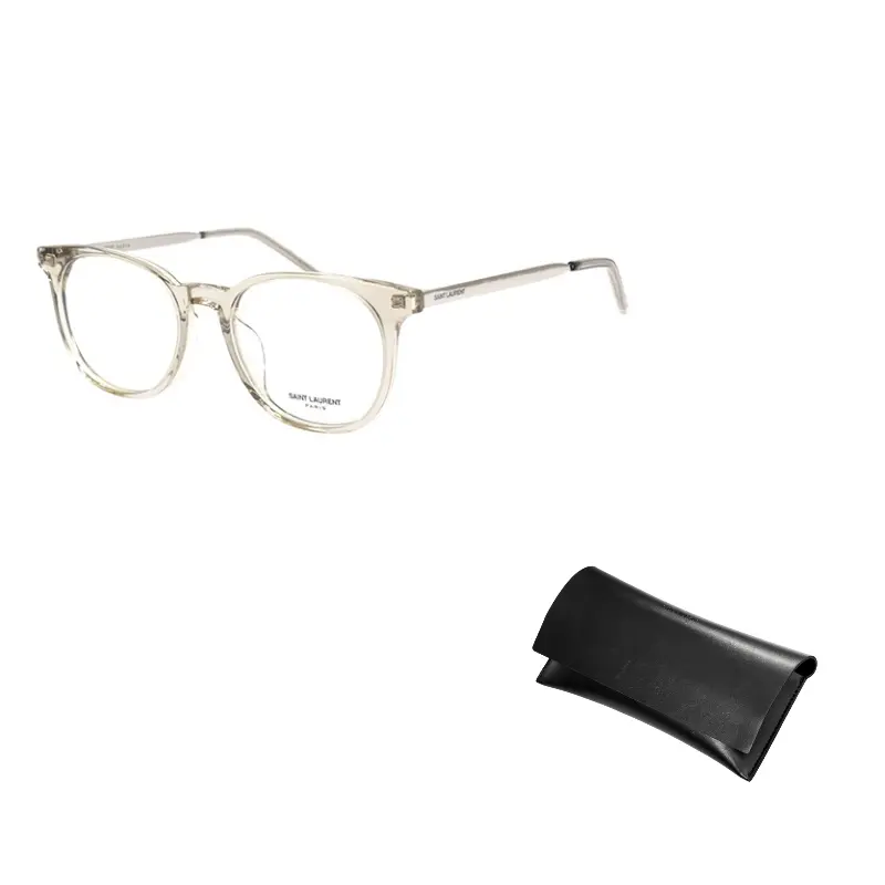 

SAINT LAURENT Оправы для очков нестандартной формы унисекс прозрачные бежевые, Transparent Beige