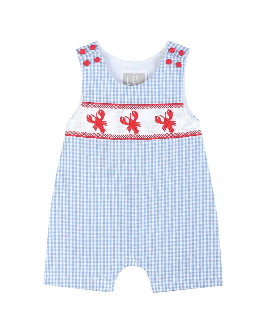 Комбинезончик Lil Cactus Smocked Shortall, синий
