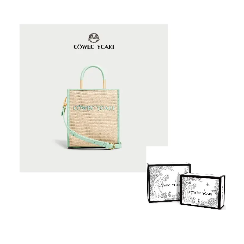 

COWEC YCAKI Тканевая сумка для нот, Mint Green (Knit Style)
