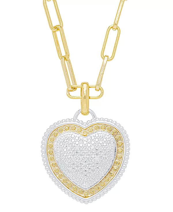 

Женское ожерелье в форме сердца с бриллиантами Macy'S, gold
