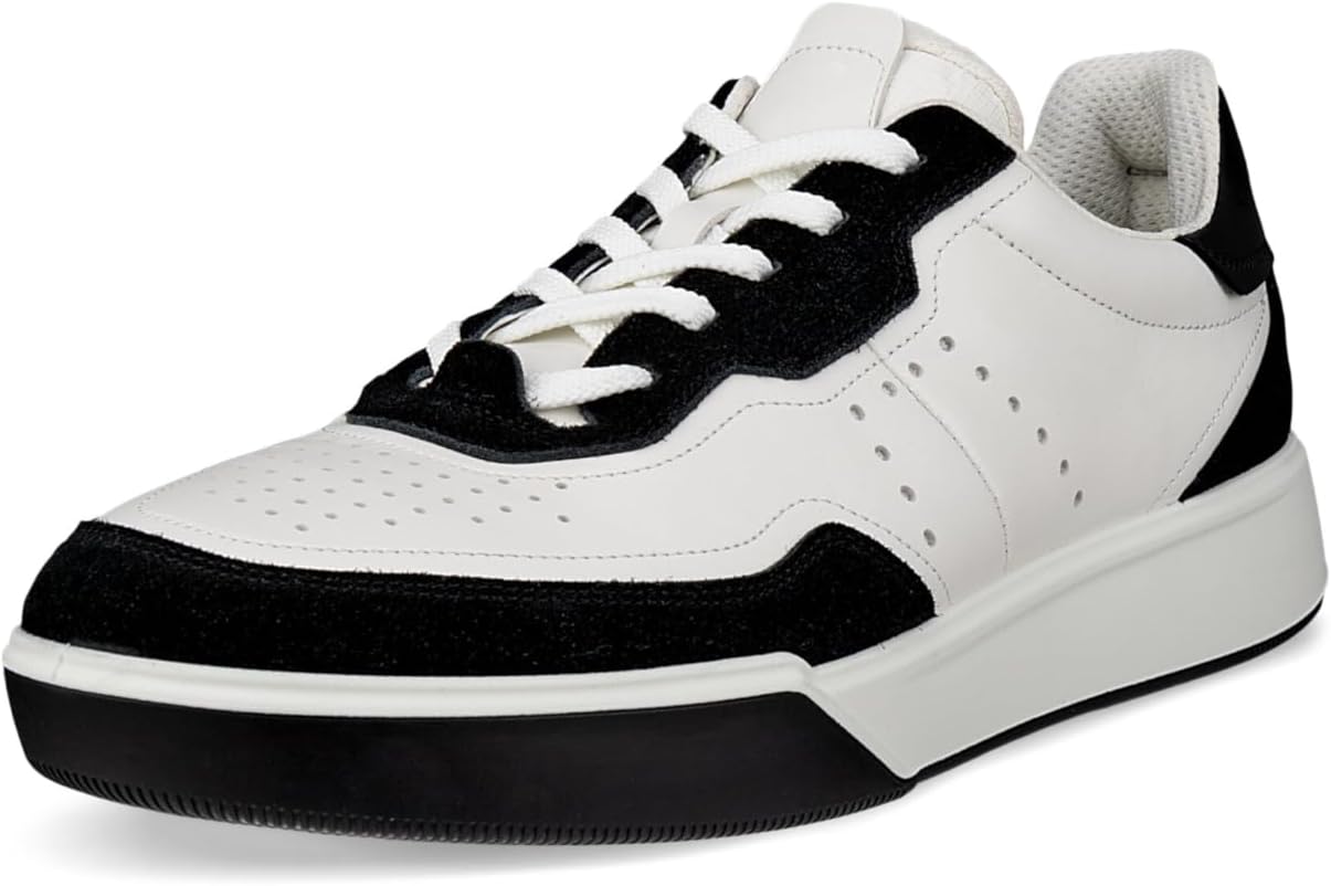 

Мужские кроссовки ECCO Street Court с шнуровкой, белый/черный