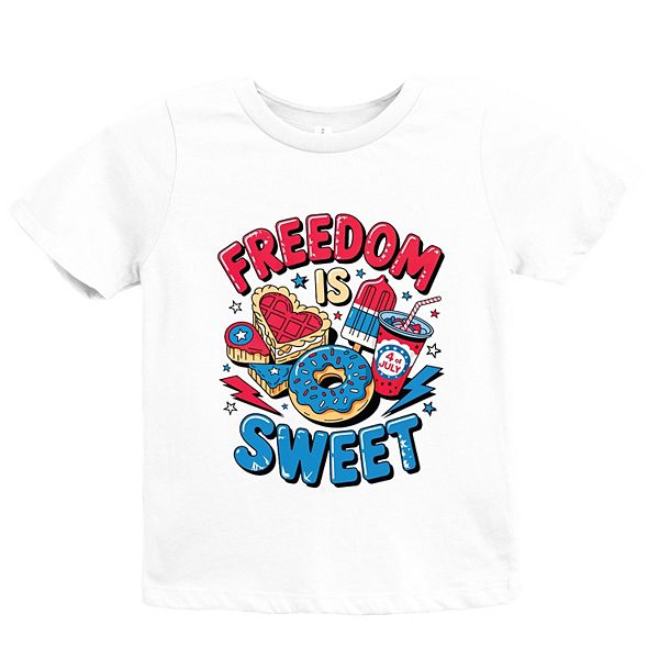 Футболка с коротким рукавом Freedom is sweet youth The Juniper Shop, White