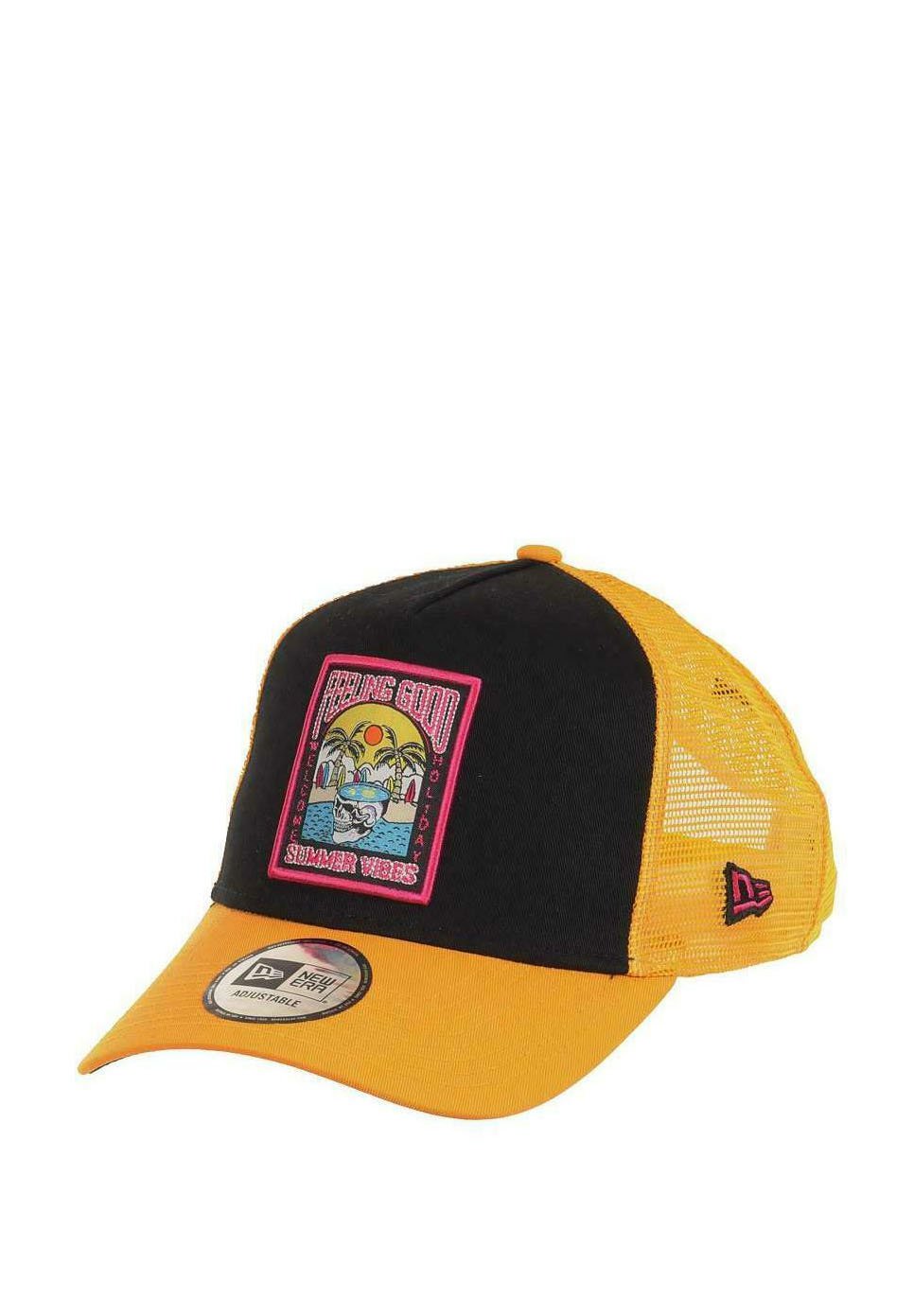 

Бейсболка FEELING GOOD SUMMER VIBES PATCH A-FRAME ADJUSTABLE TRUCKER New Era, черный