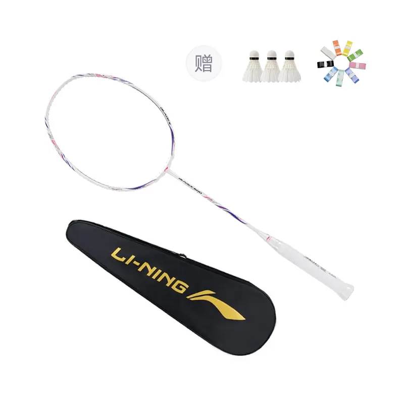 

LINING Blade Shadow 600 full carbon бадминтонная ракетка атакующего типа с утяжеленной головкой, жестким стержнем professional 675mm white