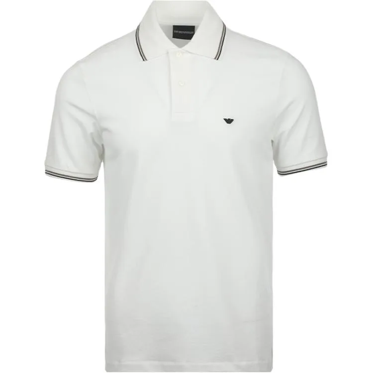 EMPORIO ARMANI SS26 Короткий рукав Поло Мужская Белая