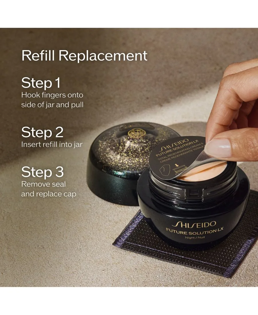 Shiseido Сменный блок крема для полной регенерации кожи Future Solution LX, 1,7 унции — фото 2