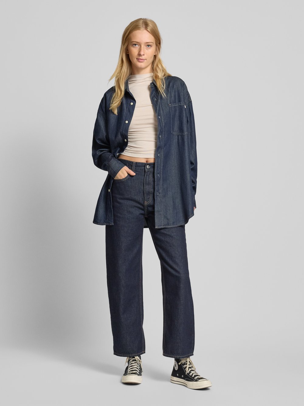 

Широкие джинсы с 5 карманами, модель «BARREL» Calvin Klein Jeans