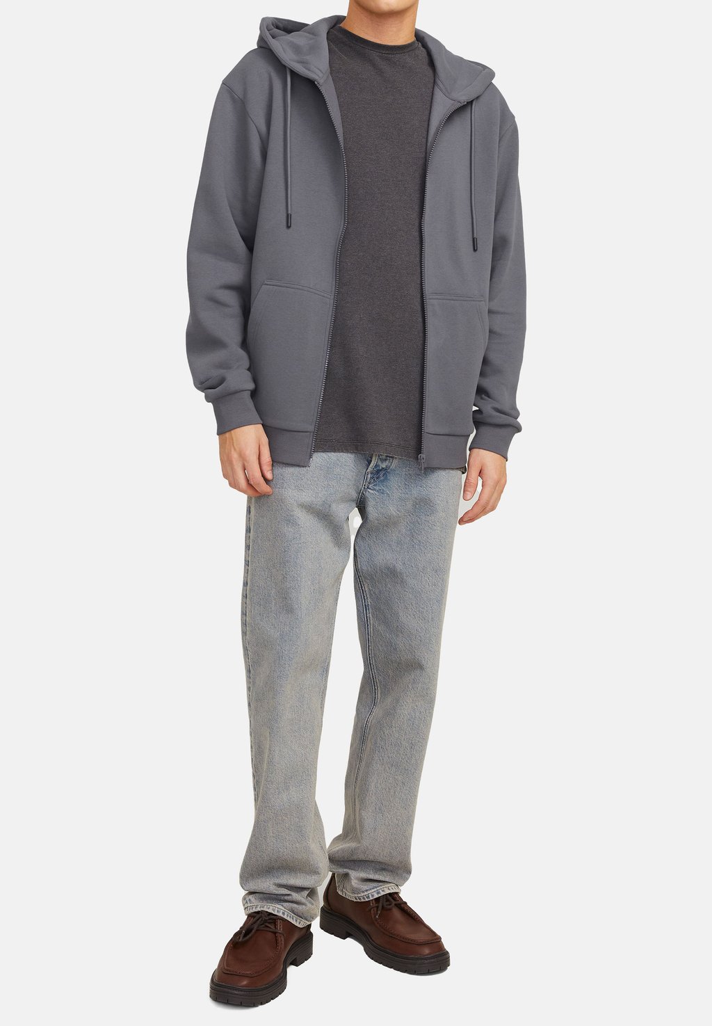 

Толстовка на молнии HOODIE 2ER PACK BRADLEY Jack & Jones, цвет Hellgrau Grau