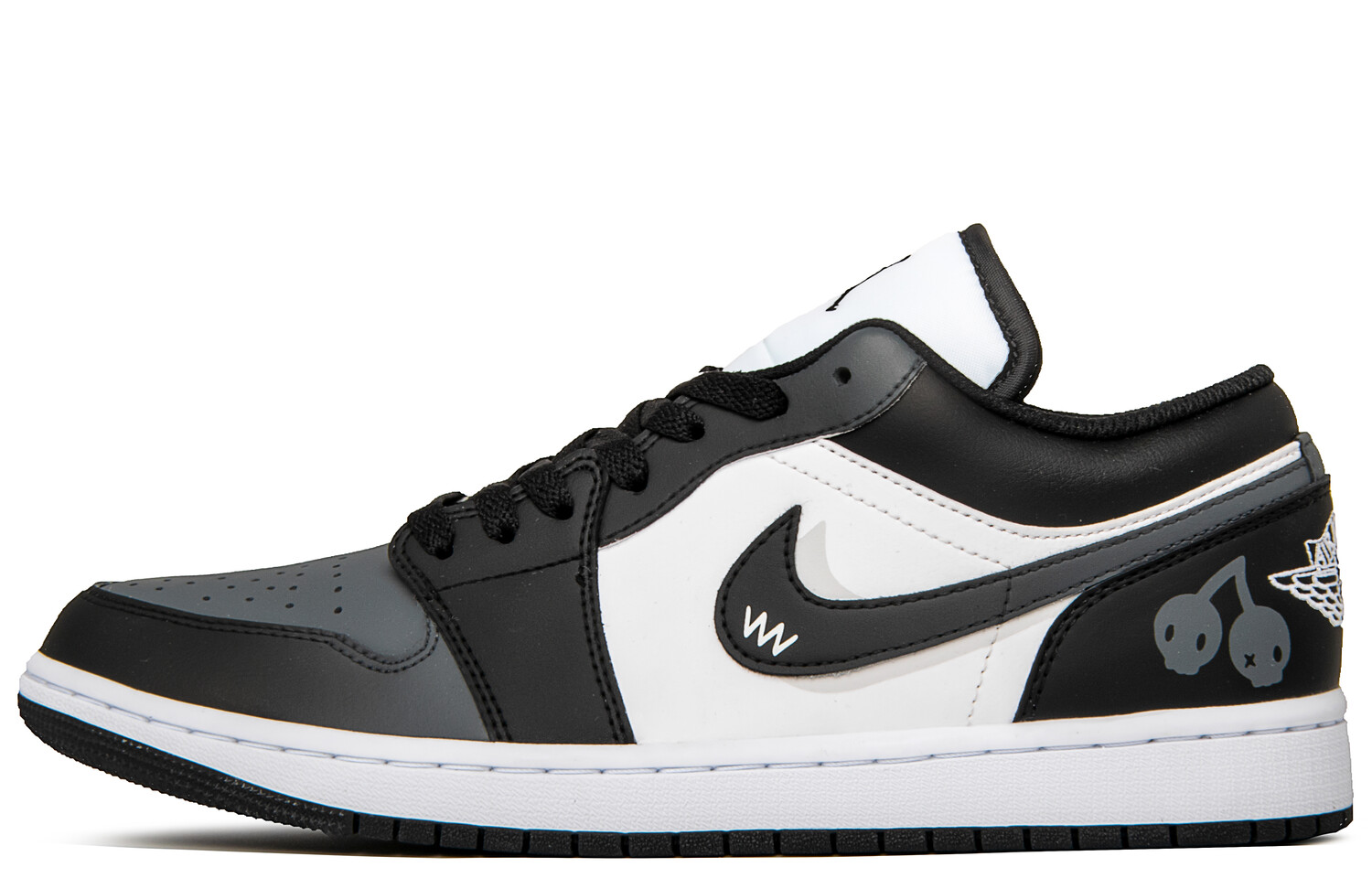 

Баскетбольные кроссовки Air 1 Vintage Men Low-Top Black/Grey Jordan, Черный, Баскетбольные кроссовки Air 1 Vintage Men Low-Top Black/Grey Jordan