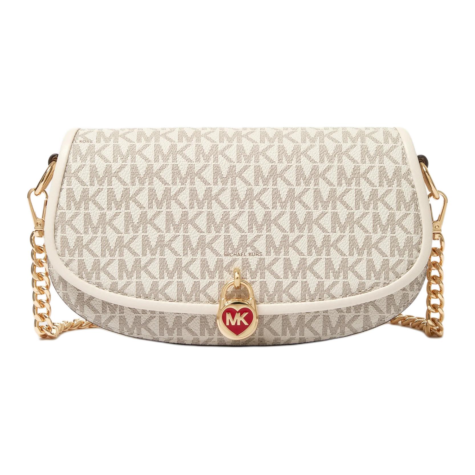 

Michael Kors Сумка через плечо Mila из искусственной кожи, маленькая, женская, ванильно-белого цвета