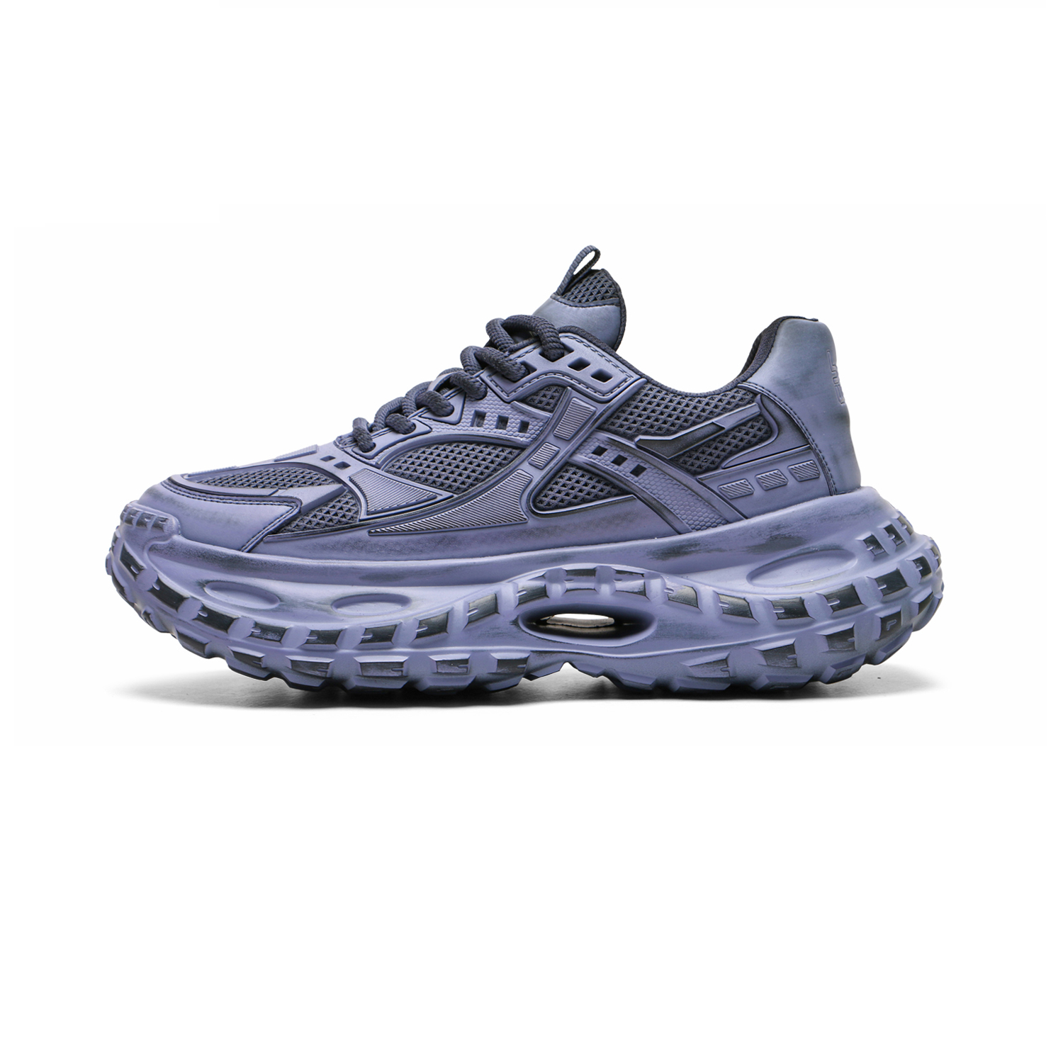 

Износостойкие дышащие низкие массивные кроссовки для мужчин Meixi, Night Purple