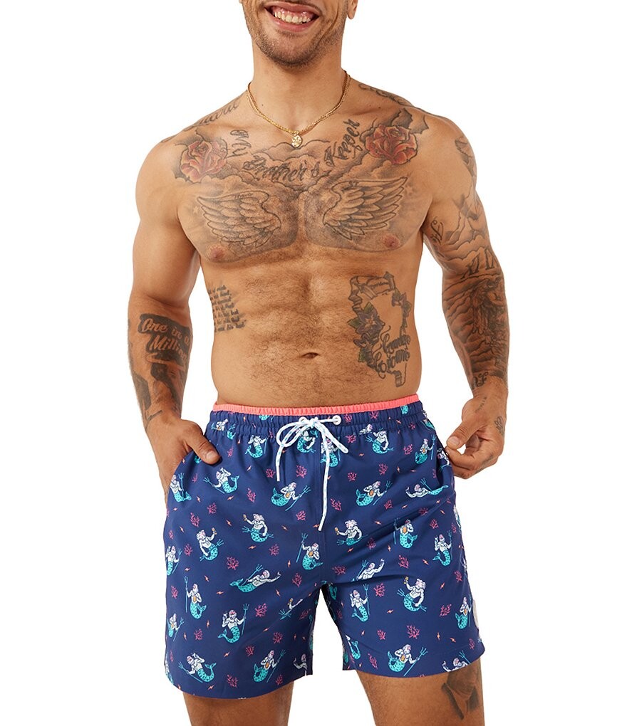 

Chubbies Triton Of The Sea 5,5 Классические плавки с внутренним швом, синий