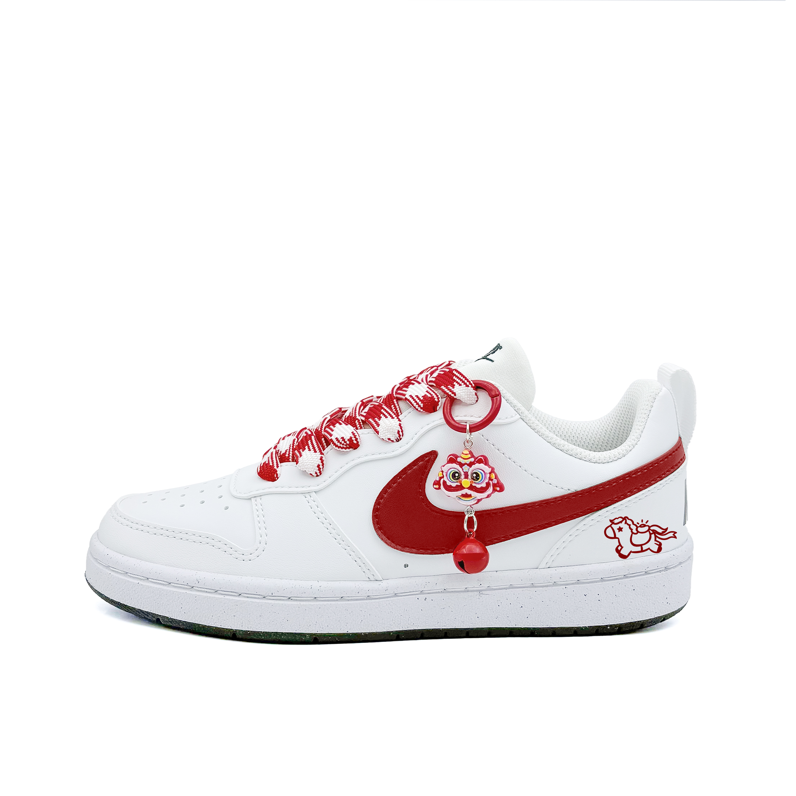 

Nike Court Borough Swift Horse Welcomes Sycee синтетическая кожа устойчивая к истиранию низкие кроссовки для скейтбординга Black White