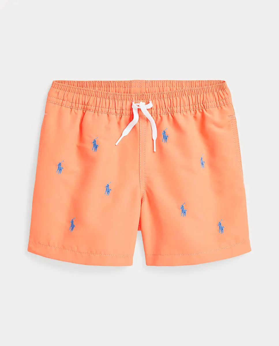 

Купальник для мальчиков с множественной вышивкой Polo Ralph Lauren, оранжевый