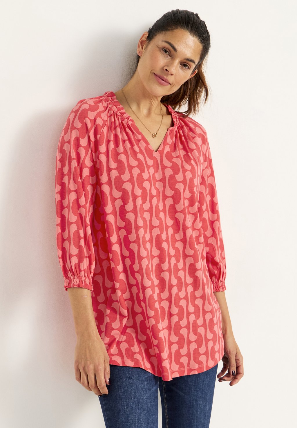 

Топ с длинными рукавами WITH 3/4 LENGTH SLEEVES Cellbes of Sweden, оранжевый