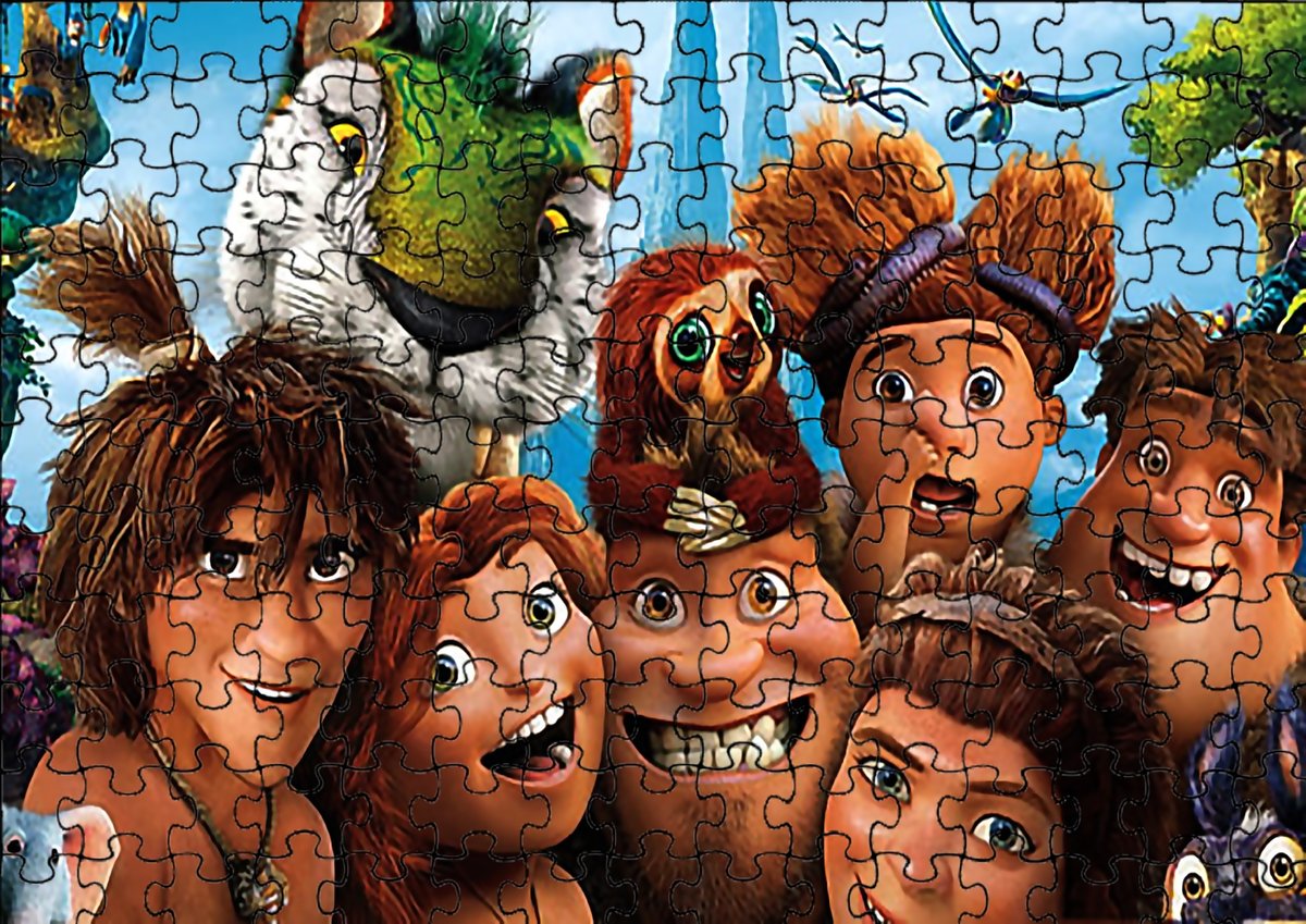 

Пазл 110 деталей: The Croods Mix Pattern + Сумка с принтом bez marki