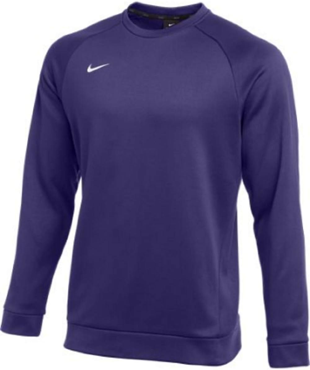 

Толстовка Nike Mens Therma Crewneck, свитшот с круглым вырезом, для мужчин, для больших и высоких размеров, Purple