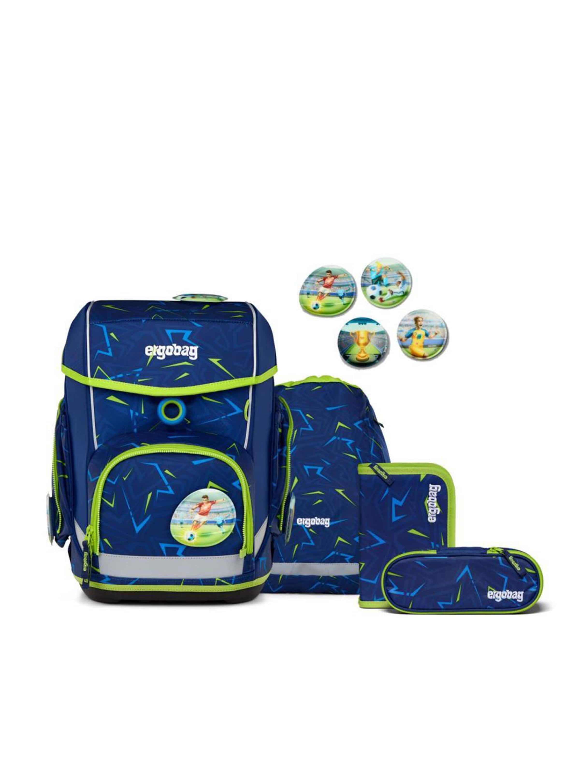 

Ergobag Рюкзак 'Cubo Set 5 tlg' в синем цвете