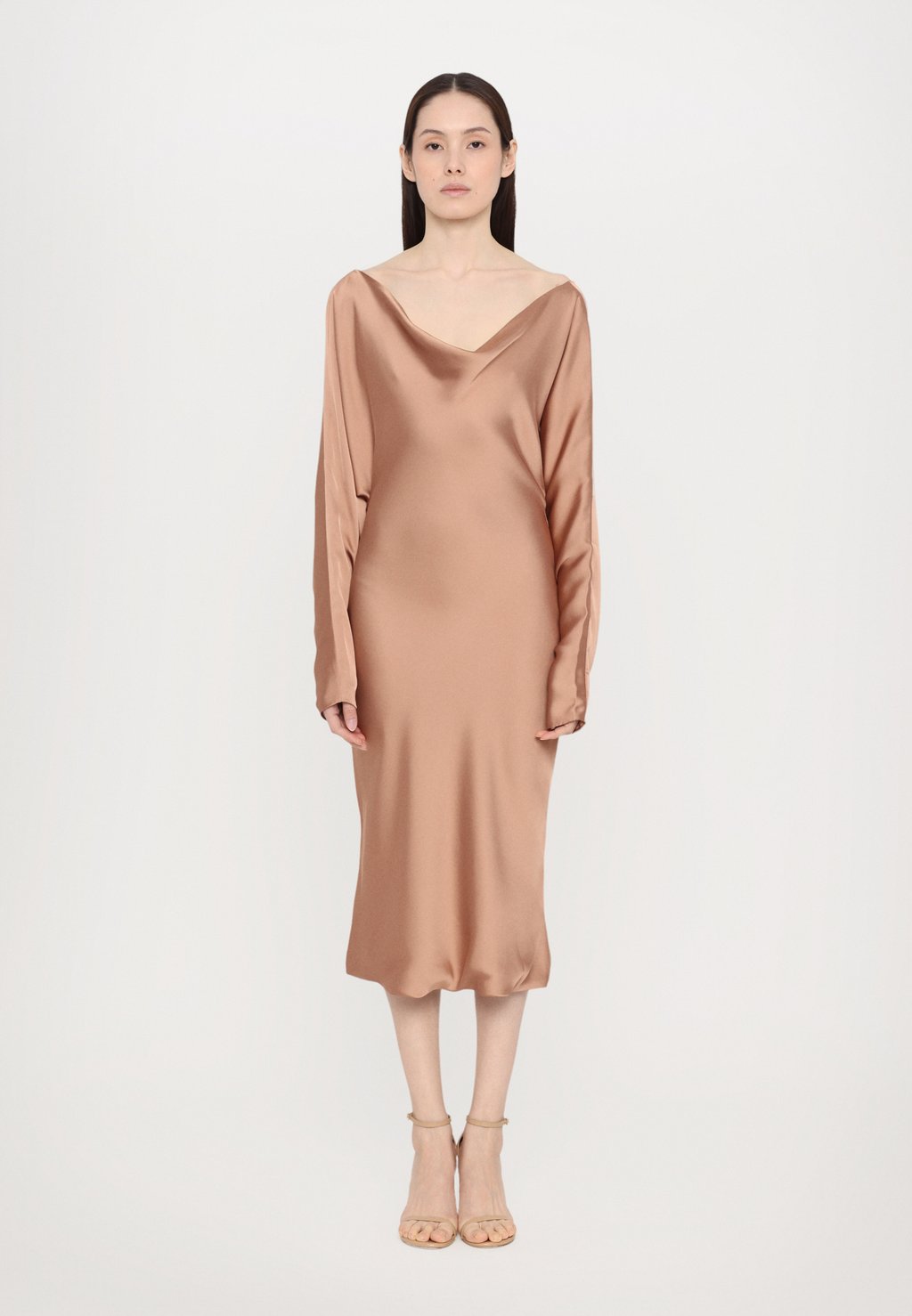 

Коктейльное/вечернее платье DOLMAN MARIA DRESS BELOW KNEE Norma Kamali, светло-коричневый
