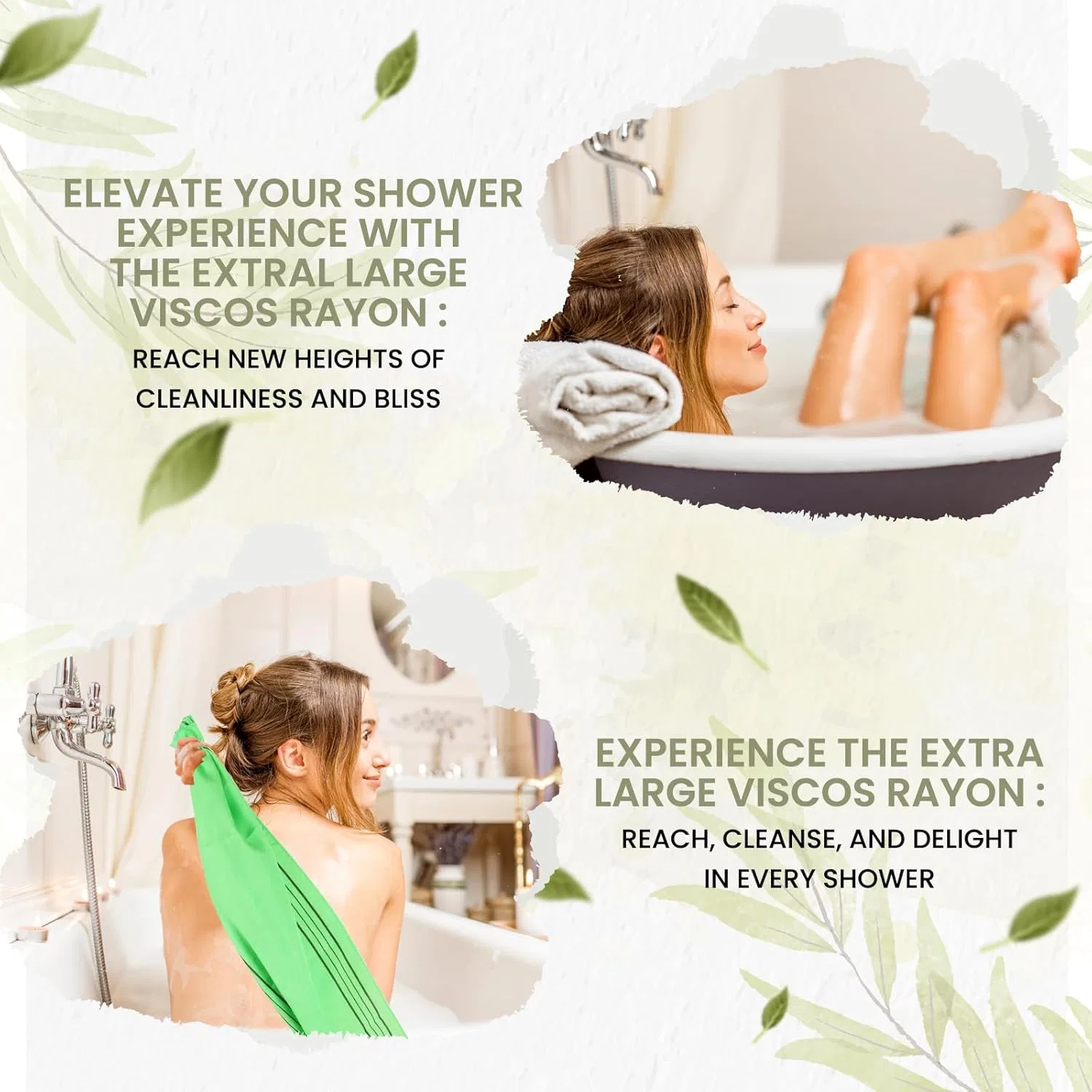 Корейские отшелушивающие мочалки etreetowel, 4 шт. Etreetowel, Pack Of 4 Extra Large (89.9 X 27.9 Cm) — фото 3