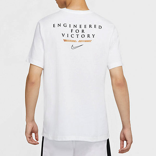 Футболка dri-fit engineered for victory basketball short sleeve white Nike, белый — фото 4