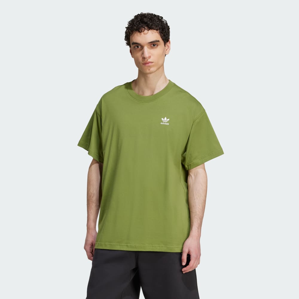 

Футболка Adidas Trefoil Essentials Oversized Tee, цвет Tech Olive