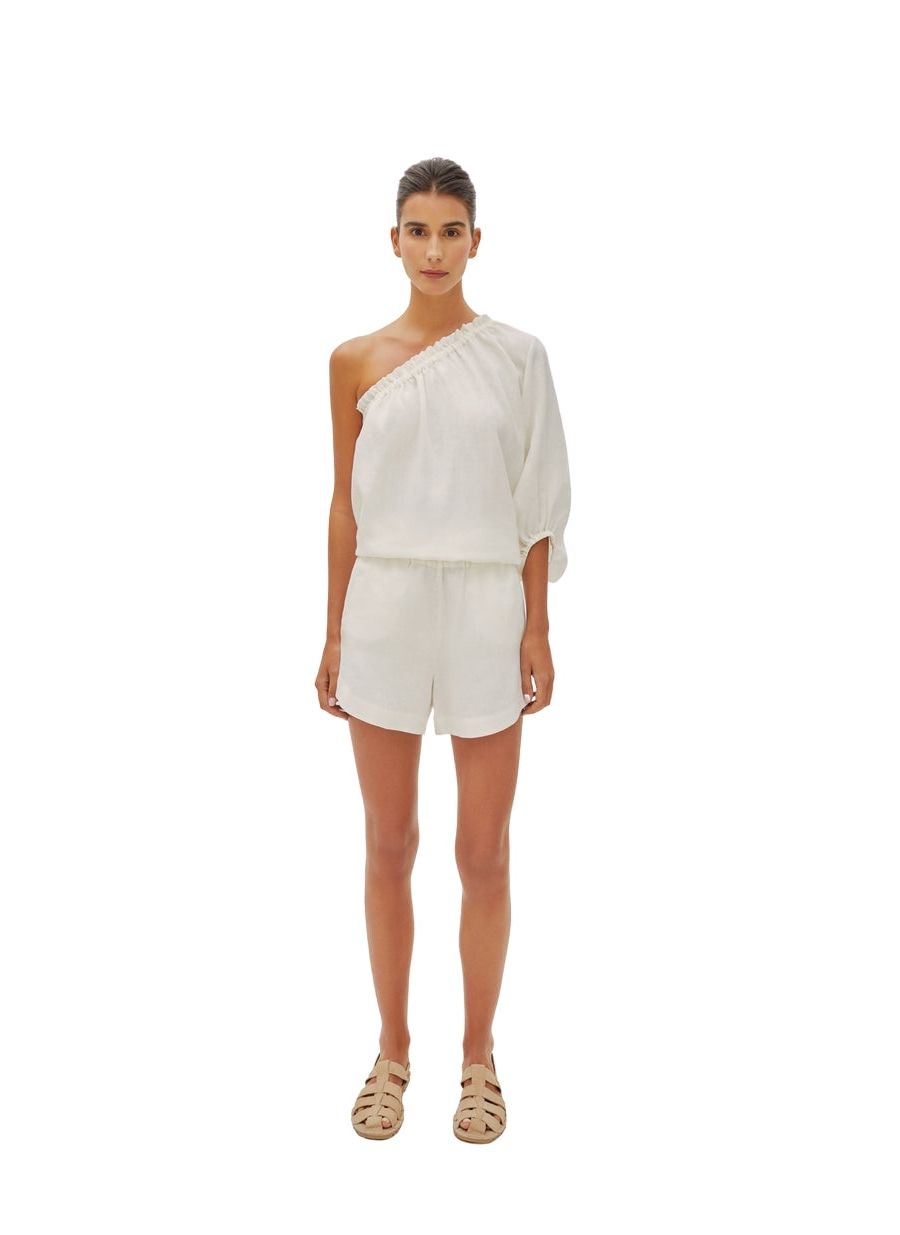 

Женские льняные шорты-капри Labeca London, White