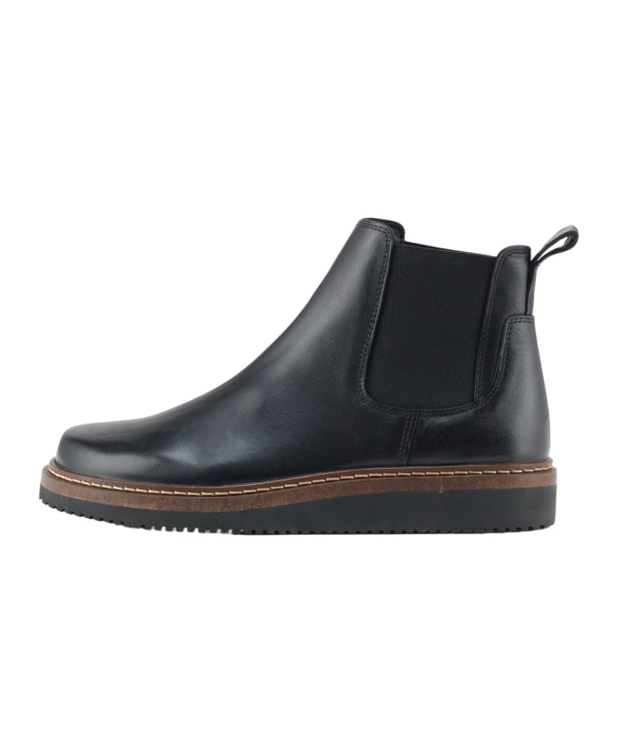 Кожаные ботинки серого цвета Nature Footwear, черный