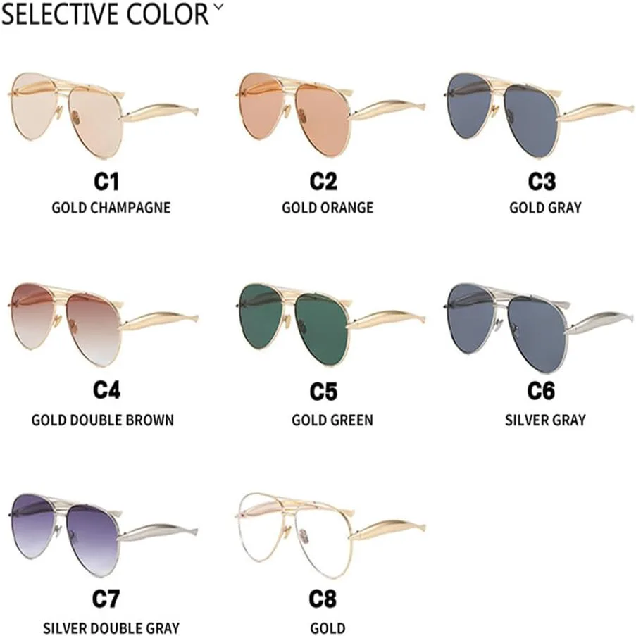 

Металлические круглые солнцезащитные очки с толстой оправой, модные, повседневные, с защитой от УФ-излучения UV400, женские солнцезащитные очки KTUCN, 1927-c6