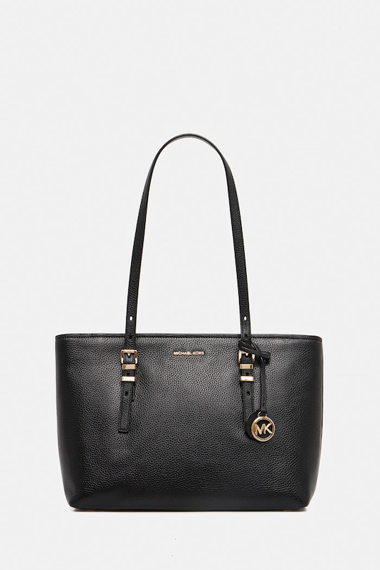 

Кожаная сумка Quinn Michael Michael Kors, черный