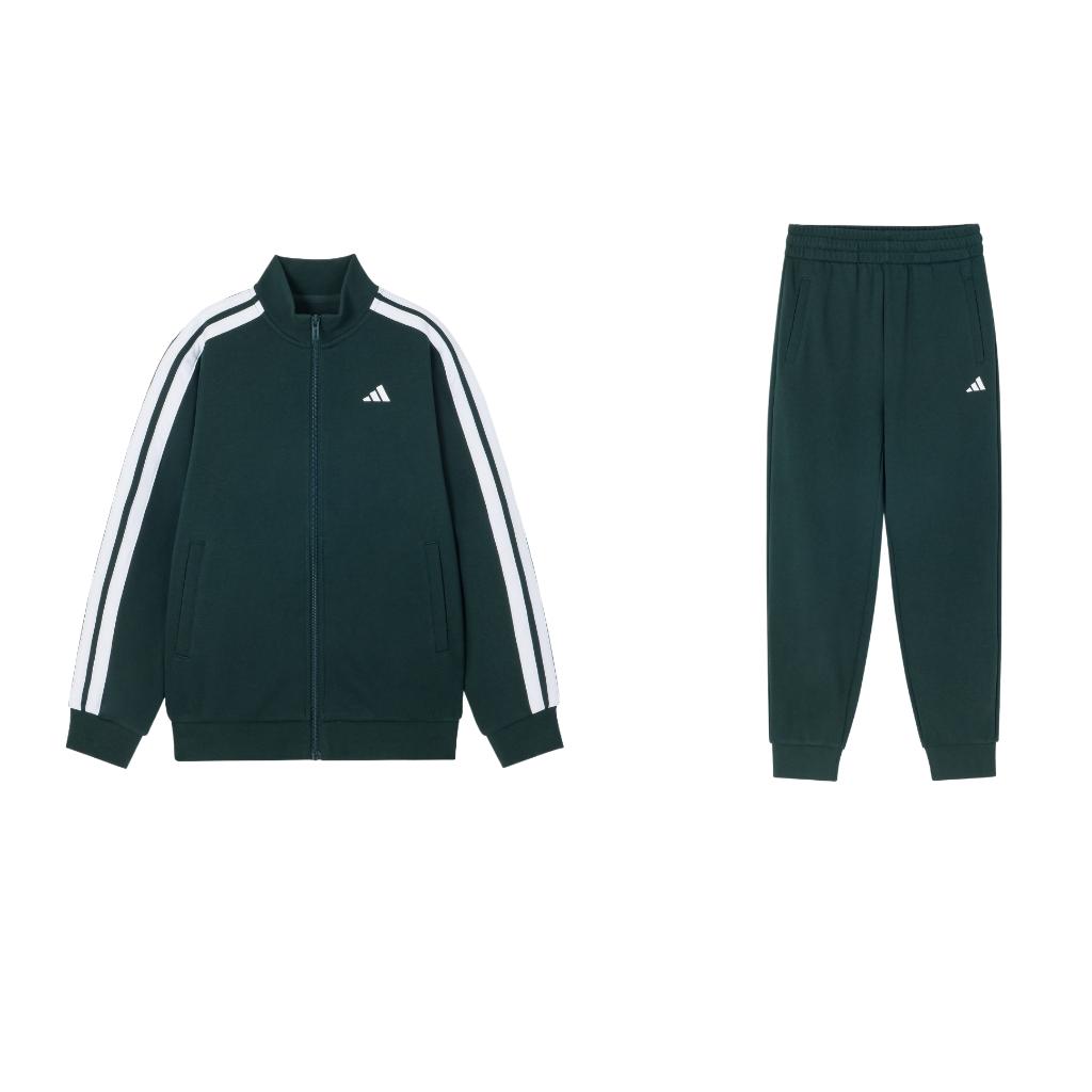 Adidas Повседневная спортивная одежда dark green/white/dark green для детей 3-7 лет — фото 3
