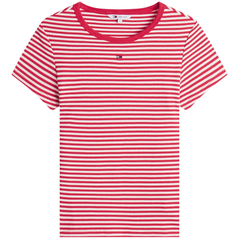 

Футболка Women's Crew Neck Moderate Tommy Hilfiger, красный белый stripes 0ey