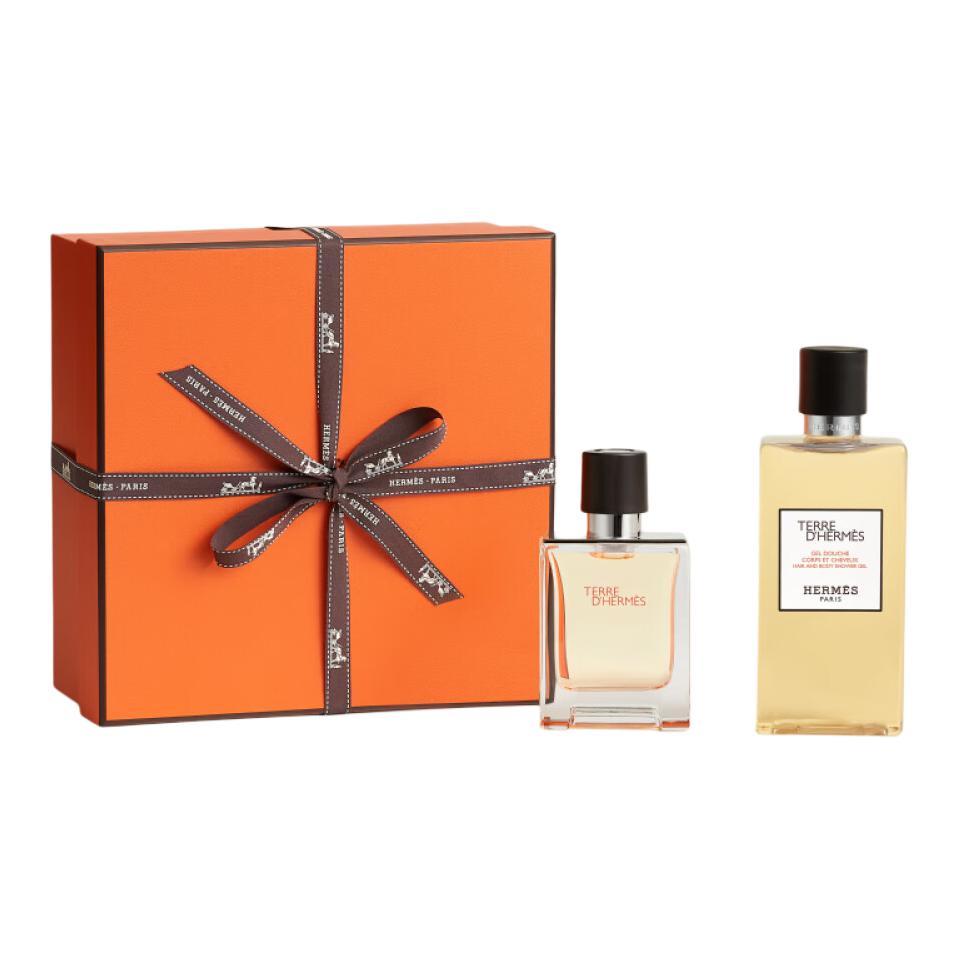 

Набор парфюма для душа Earthy с ароматом Eau De Toilette Citrus Pepper 50мл+200мл HERMES, Two-Piece Set: Earthy Perfume 50ml+Earthy Shower Gel 200ml