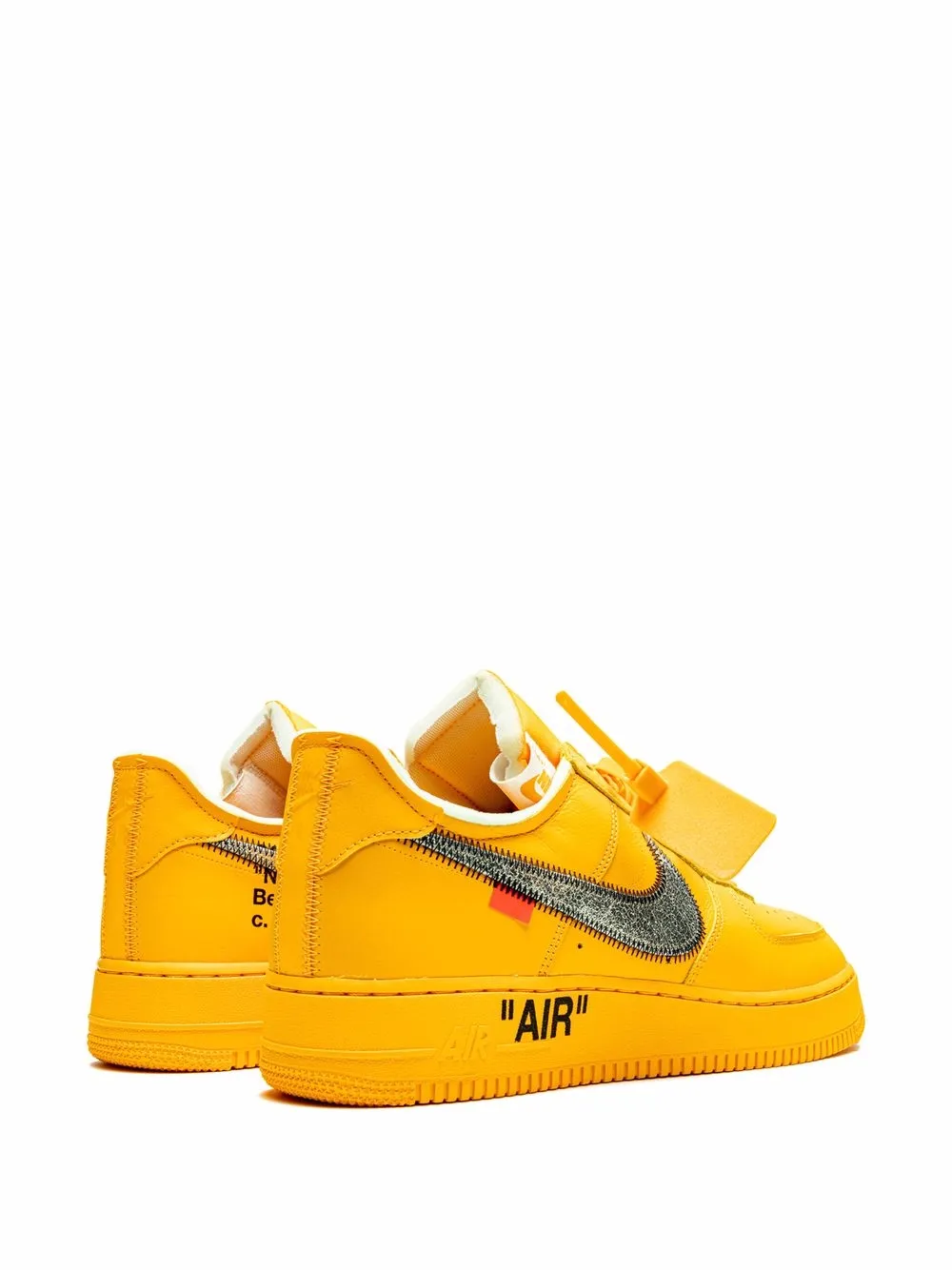 Кроссовки Air Force 1 Low University Gold из коллаборации с Off-White Nike X Off-White, желтый — фото 3