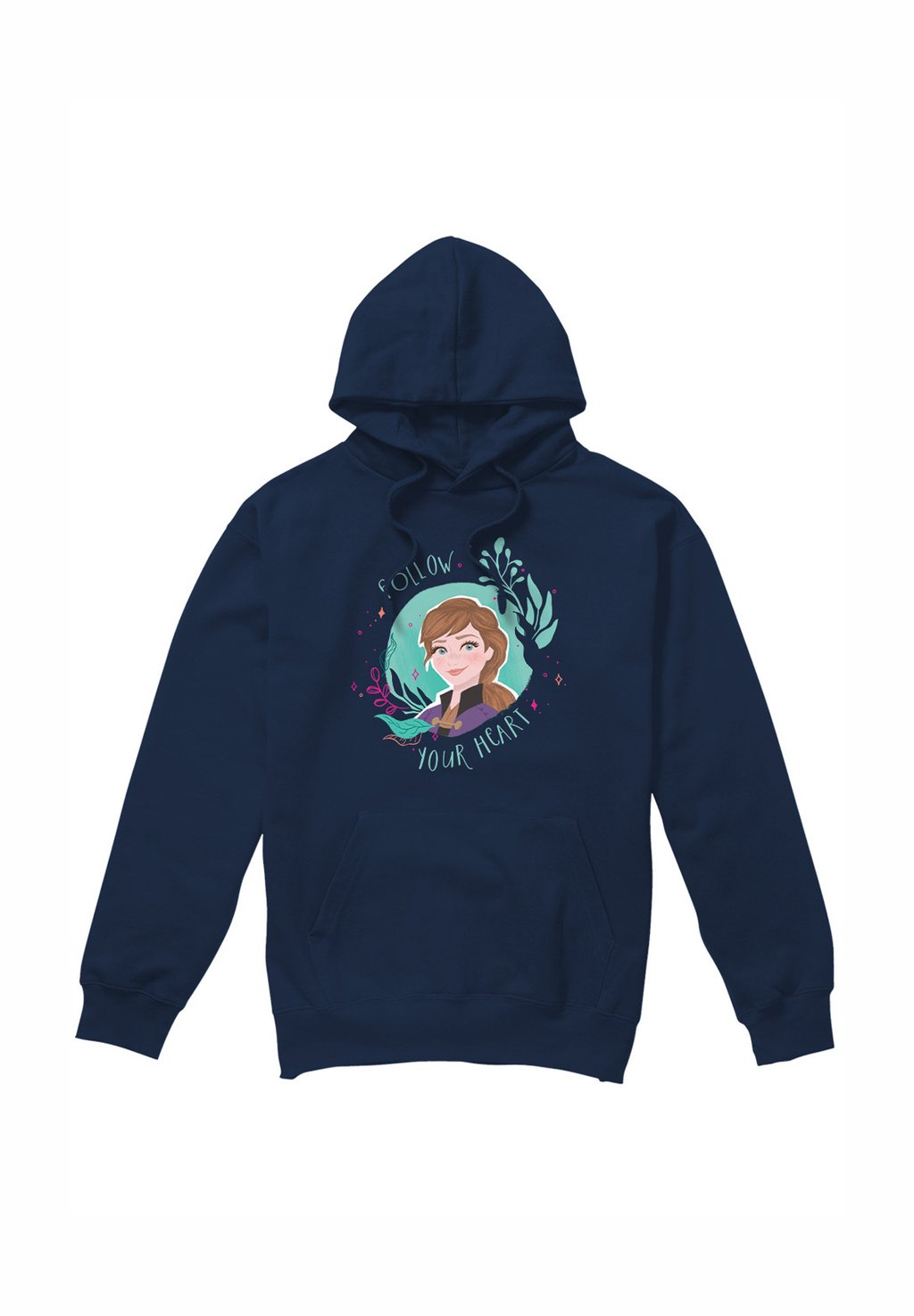 

Толстовка с капюшоном FROZEN FOLLOW YOUR HEART WITH ANNA Disney, темно-синий