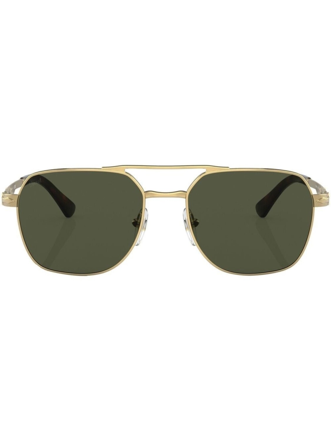 

Persol солнцезащитные очки в квадратной оправе, золотистый