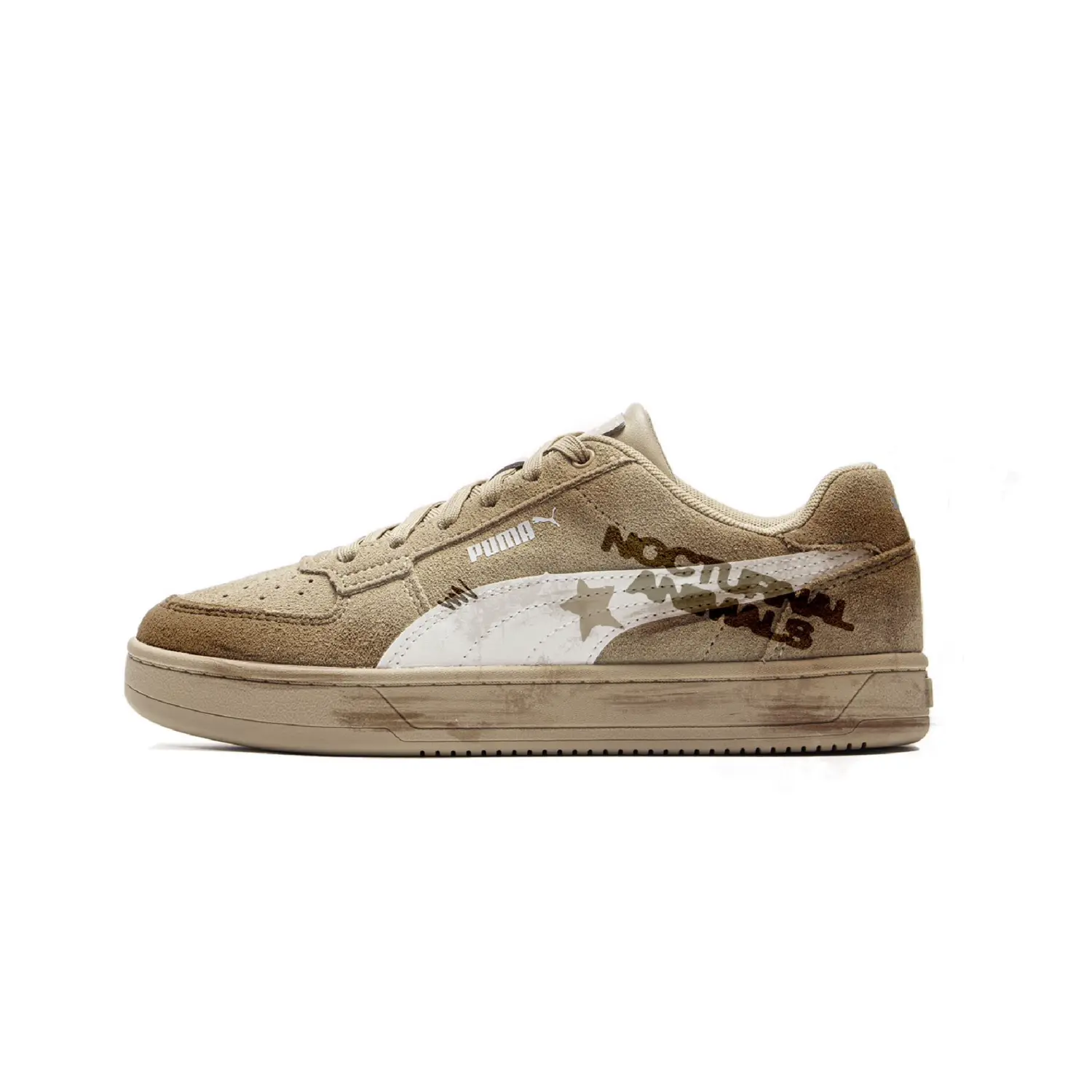 Puma Износостойкие низкие скейтбордные кроссовки Caven 20, унисекс, светло-коричневый — фото 3