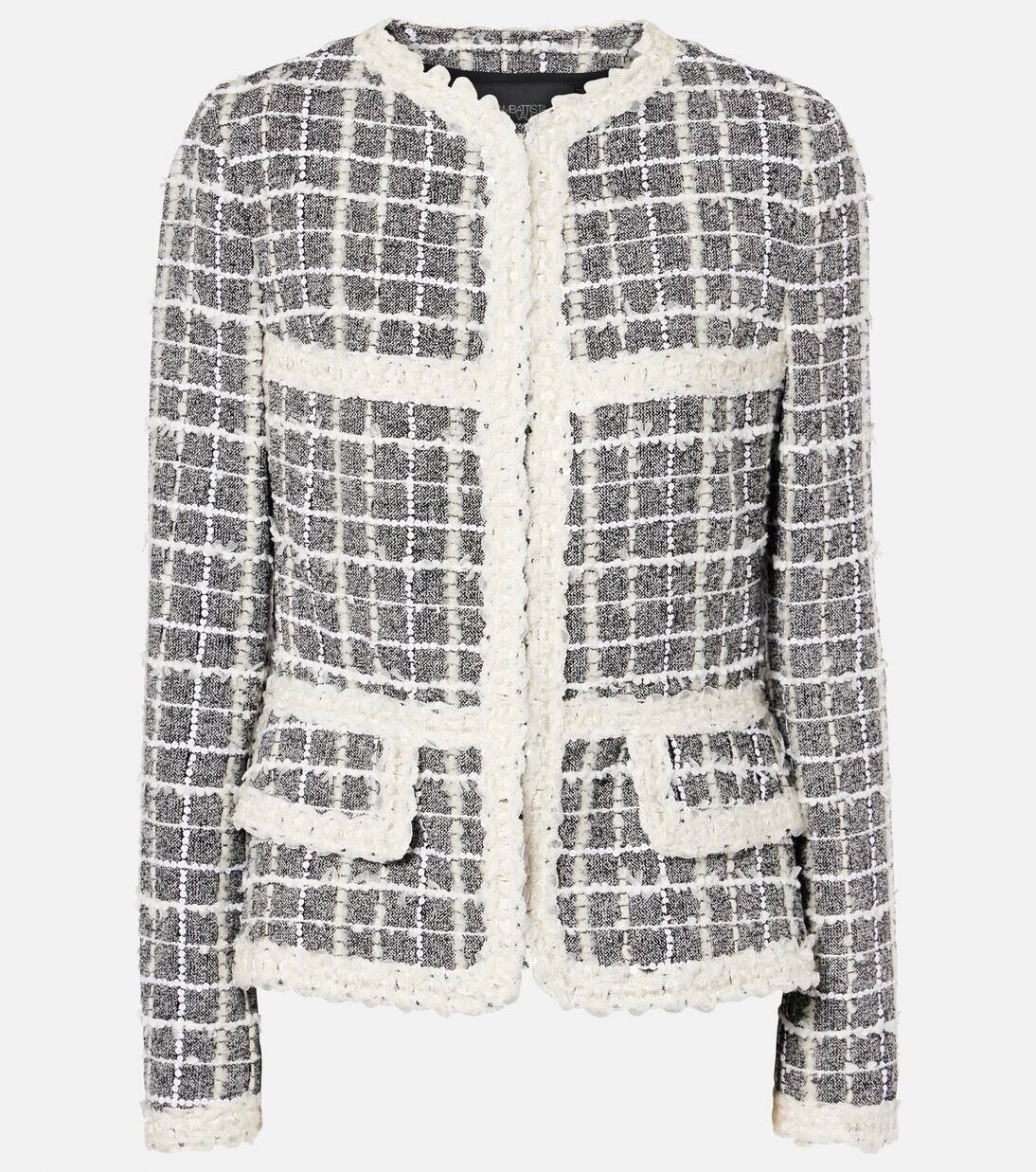 

Пиджак из букле с добавлением шерсти Giambattista Valli, цвет grey/white, Белый, Пиджак из букле с добавлением шерсти Giambattista Valli, цвет grey/white