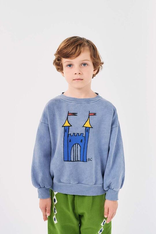 

Детская хлопковая толстовка Faraway Castle Bobo Choses, серый