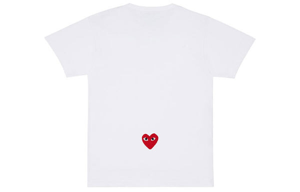 Футболка x converse logo t-shirt 'white' Comme Des Garcons Play, белый — фото 2
