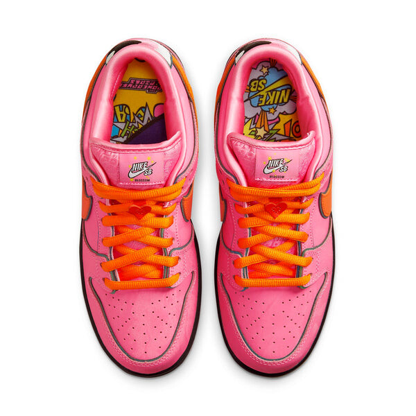 Кроссовки Nike x The Powerpuff Girls SB Dunk Low Prox QS 'Blossom', розовый — фото 3