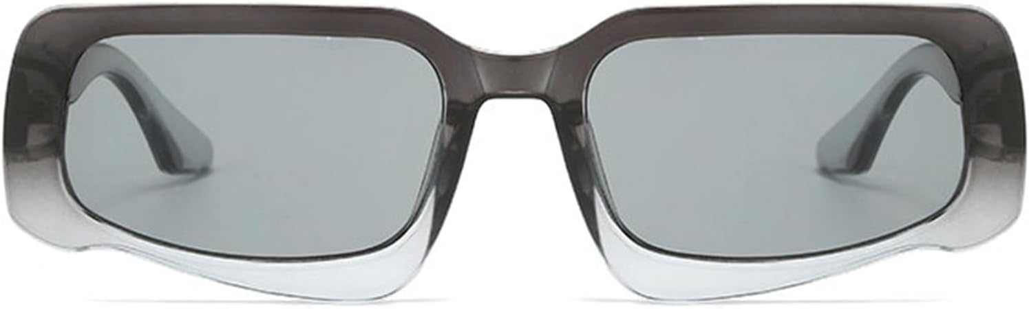 

Солнцезащитные очки Willochra в стиле панк, маленькая оправа, женские, 2024 год, роскошные солнцезащитные очки с асимметричной волной и цветочным узором для мужчин квадратной формы, очки в стиле хиппи F27, Gray