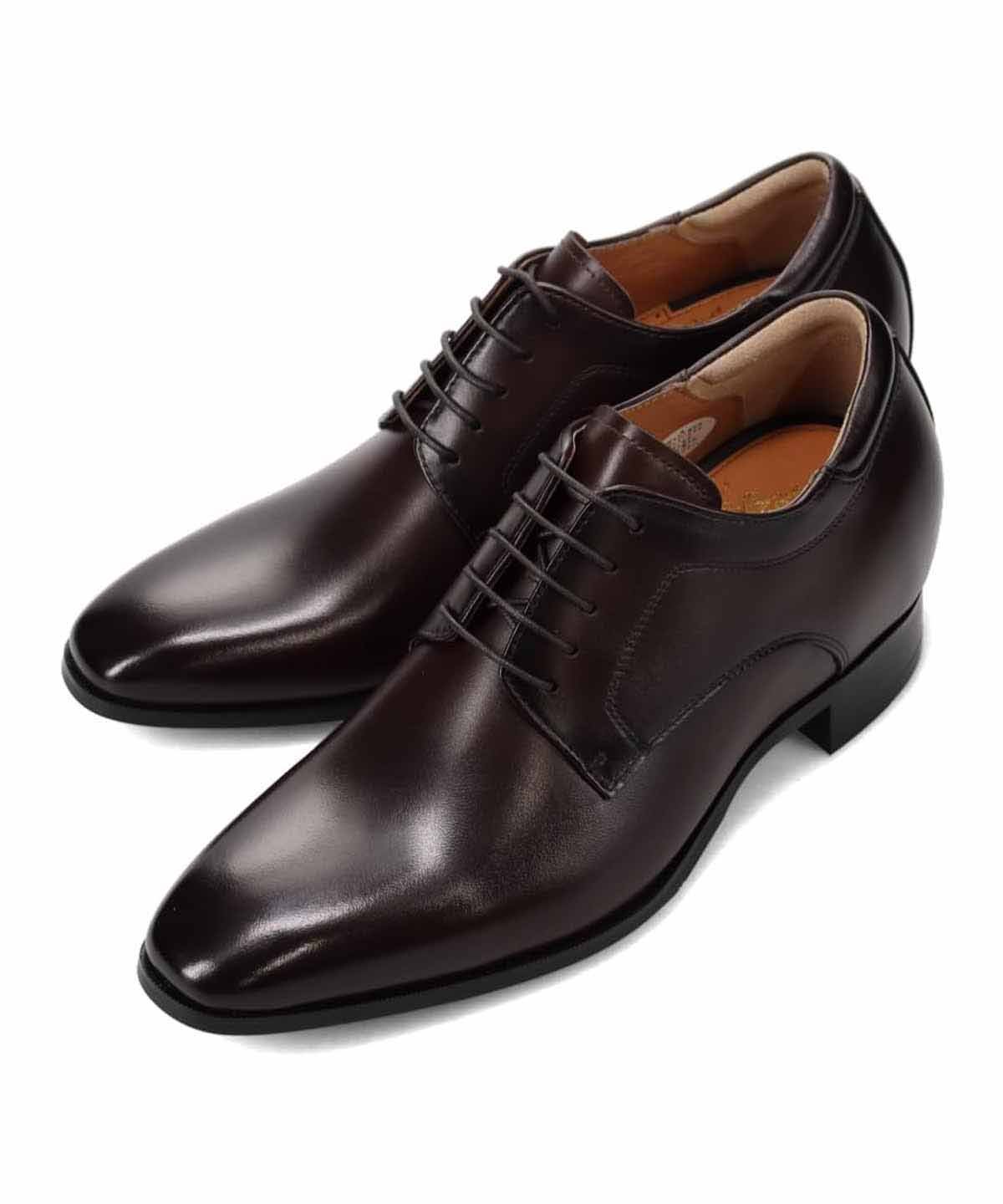 Классические туфли BEE с перфорацией и гладким носком (каблук 7 см) Bee Classic, Dark Brown