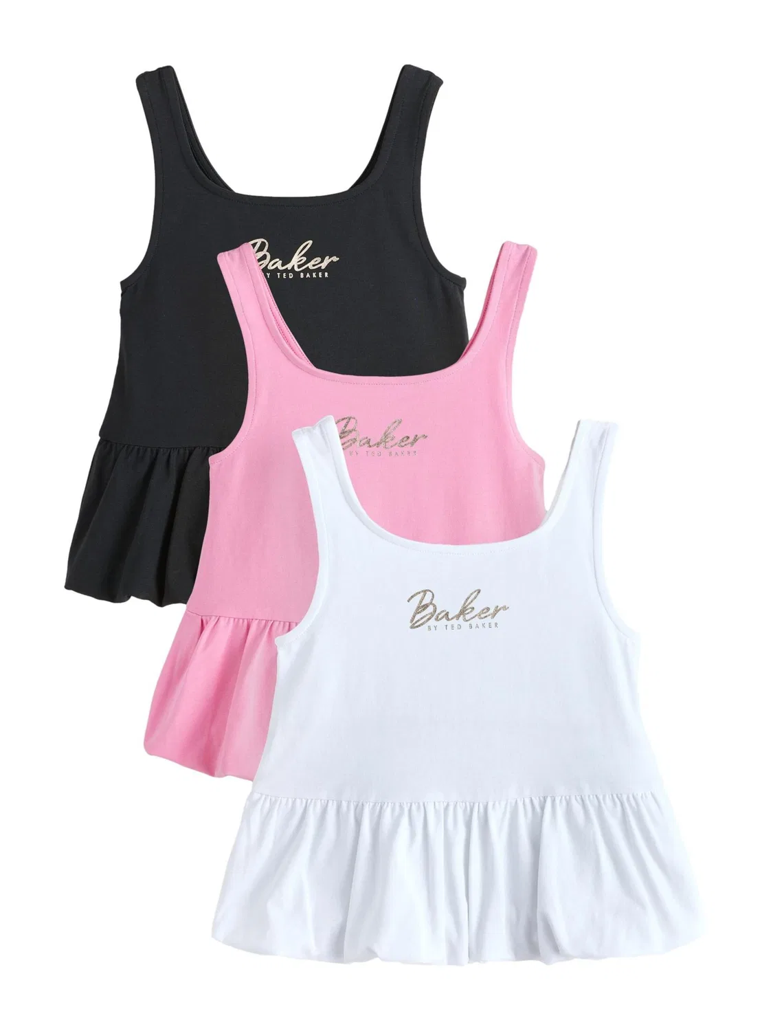 Топ Baker by Ted Baker в светло-розовом, черном и белом цветах